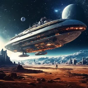 星空璀璨下的宁静夜晚