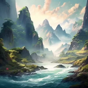 春天花海中的翩翩起舞