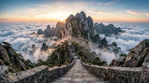 泰山云海日出